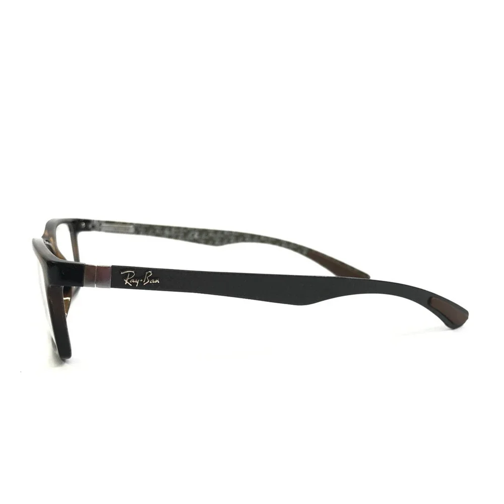 Ray-Ban Eyeglasses Frames RB8901 5846 Brown Tortoise Gray Carbon Fiber 53-17-145